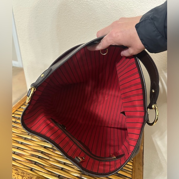 Authentic Louis Vuitton Delightful MM Damier Ebene With Matching Wallet - Picture 13 of 16